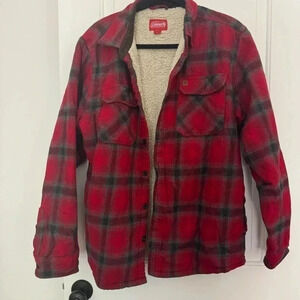 Coleman Sherpa Flannel Men’s Large Red